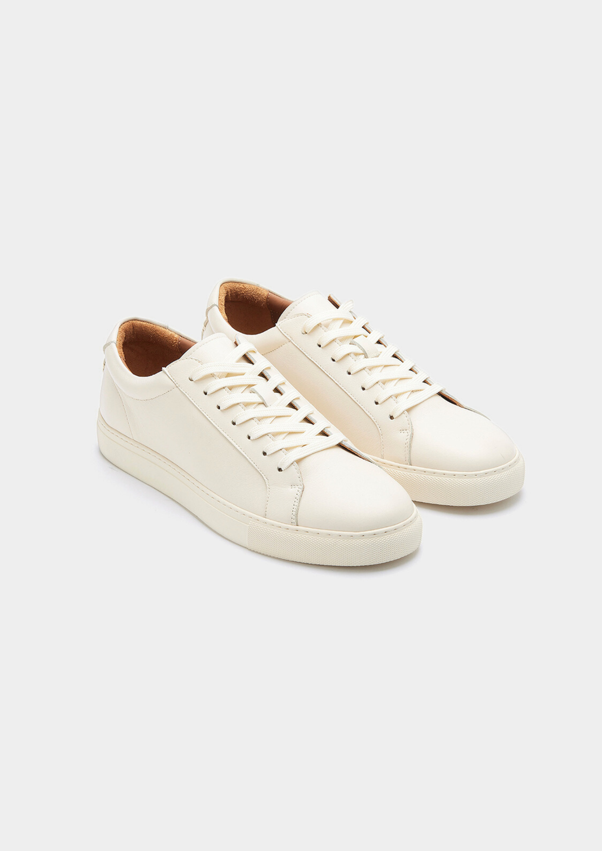 Ivory Essential Leather Sneaker | Roccella