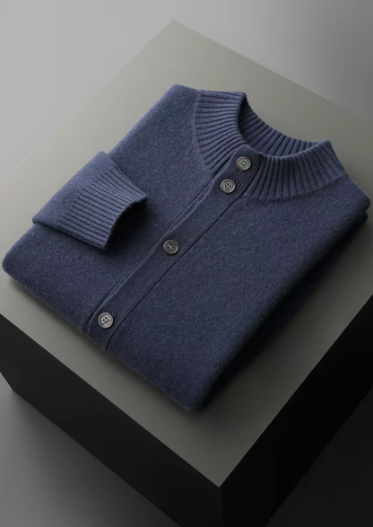 Premium Cashmere Button Cardigan | Roccella