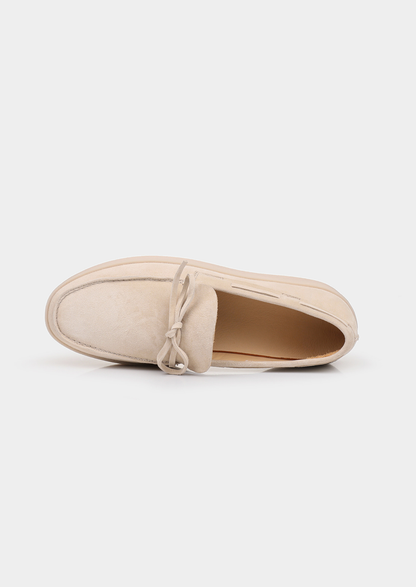 Ivory Boat Loafers | Roccella