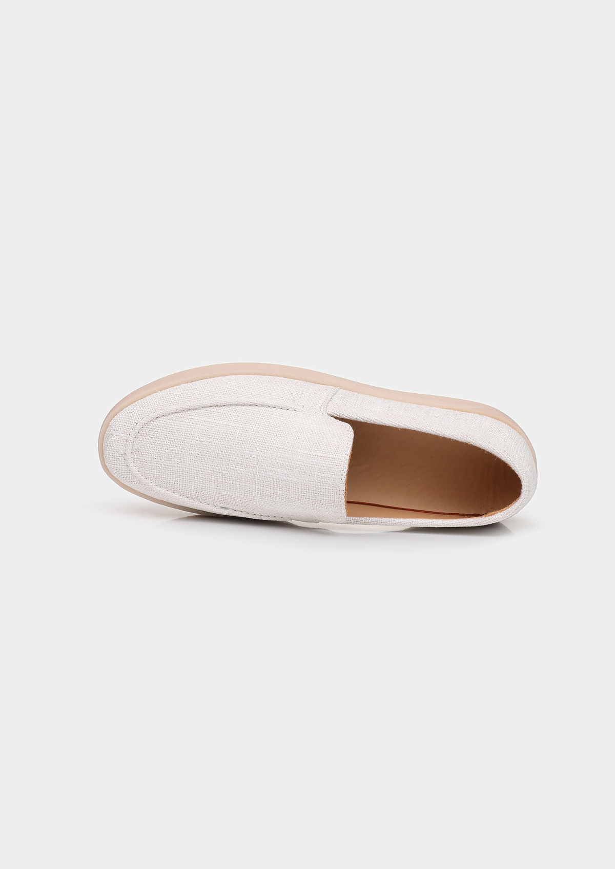 White Linen City Loafers | Roccella