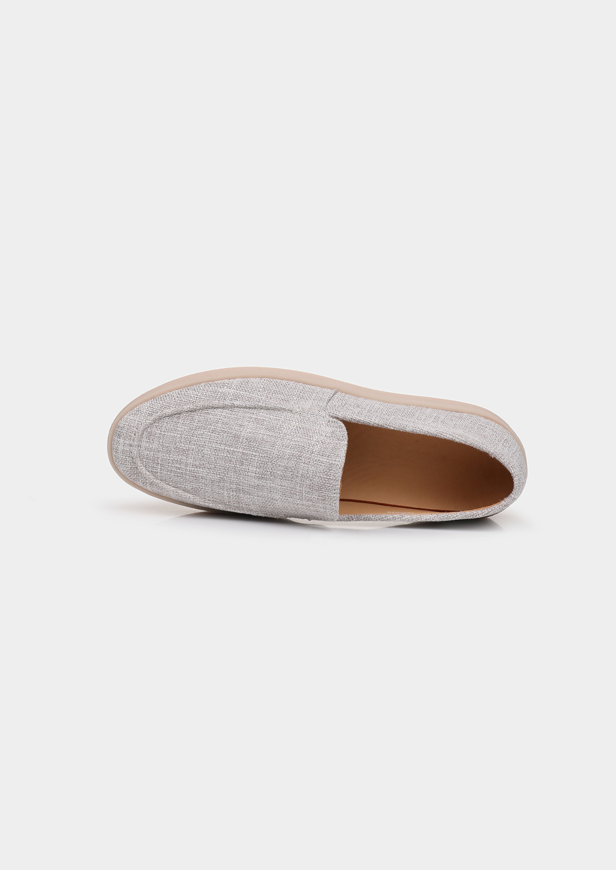 Gray Linen City Loafers | Roccella