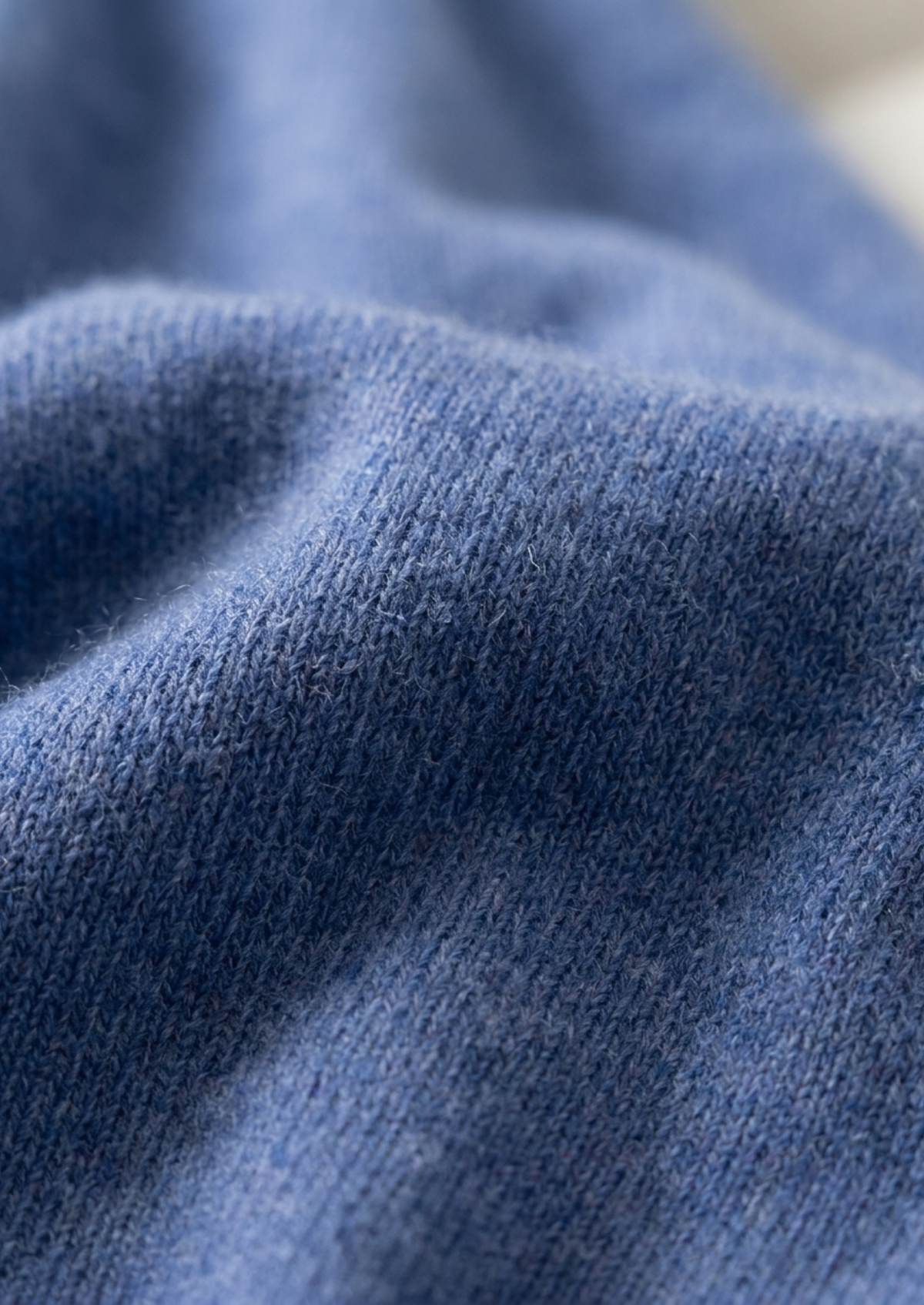 Premium Cashmere Classic Crewneck T-Shirt - Deep Atlantic | Roccella