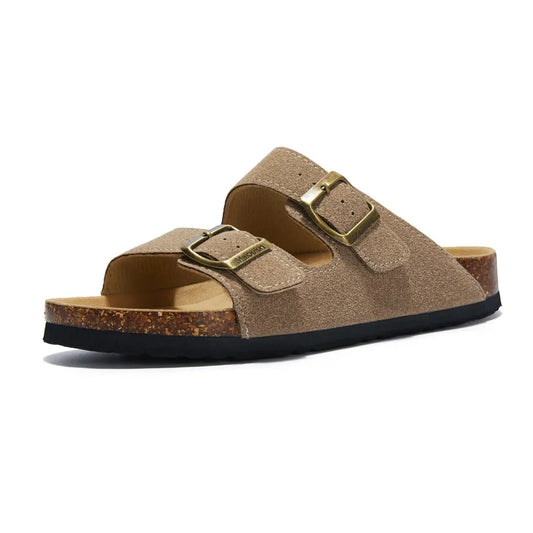 Maibulun Suede Arizona Sandals - Sand | Roccella