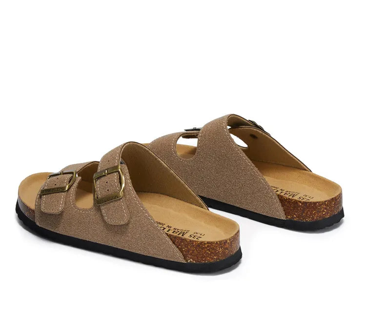 Maibulun Suede Arizona Sandals - Sand | Roccella
