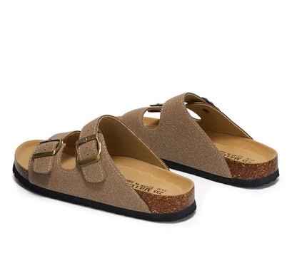 Maibulun Suede Arizona Sandals - Sand | Roccella