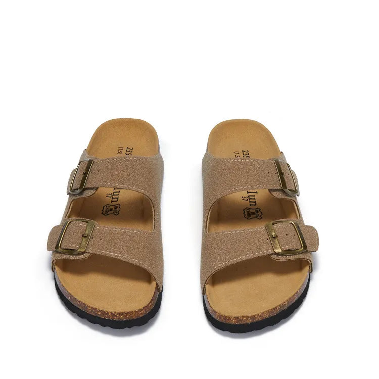Maibulun Suede Arizona Sandals - Sand | Roccella