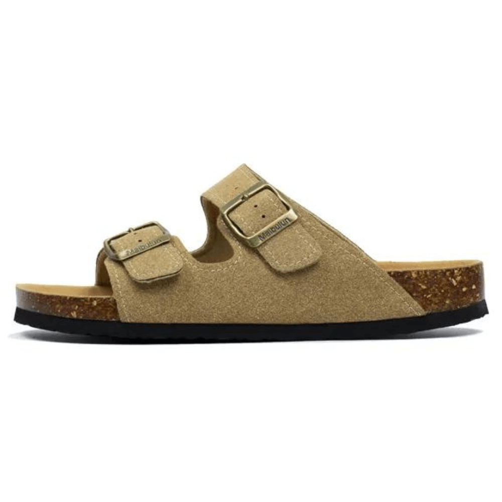 Maibulun Suede Arizona Sandals - Light Brown | Roccella