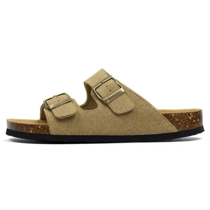 Maibulun Suede Arizona Sandals - Light Brown | Roccella