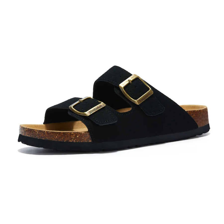 Roccella Suede Arizona Sandals - Black