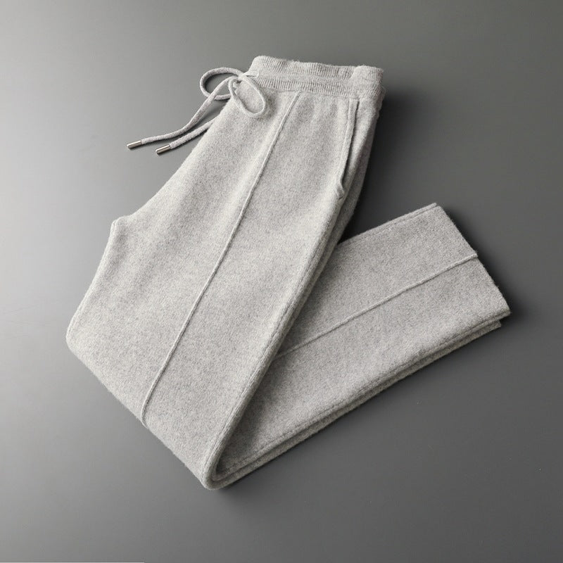 Pure Extra-Fine Merino Wool Leisure Trousers | Roccella