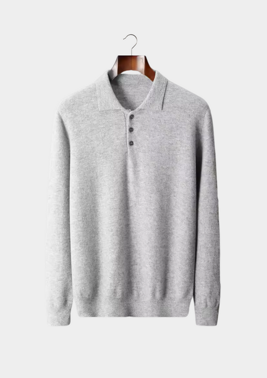 Pure Extra-Fine Merino Wool Classic Sweater Polo | Roccella