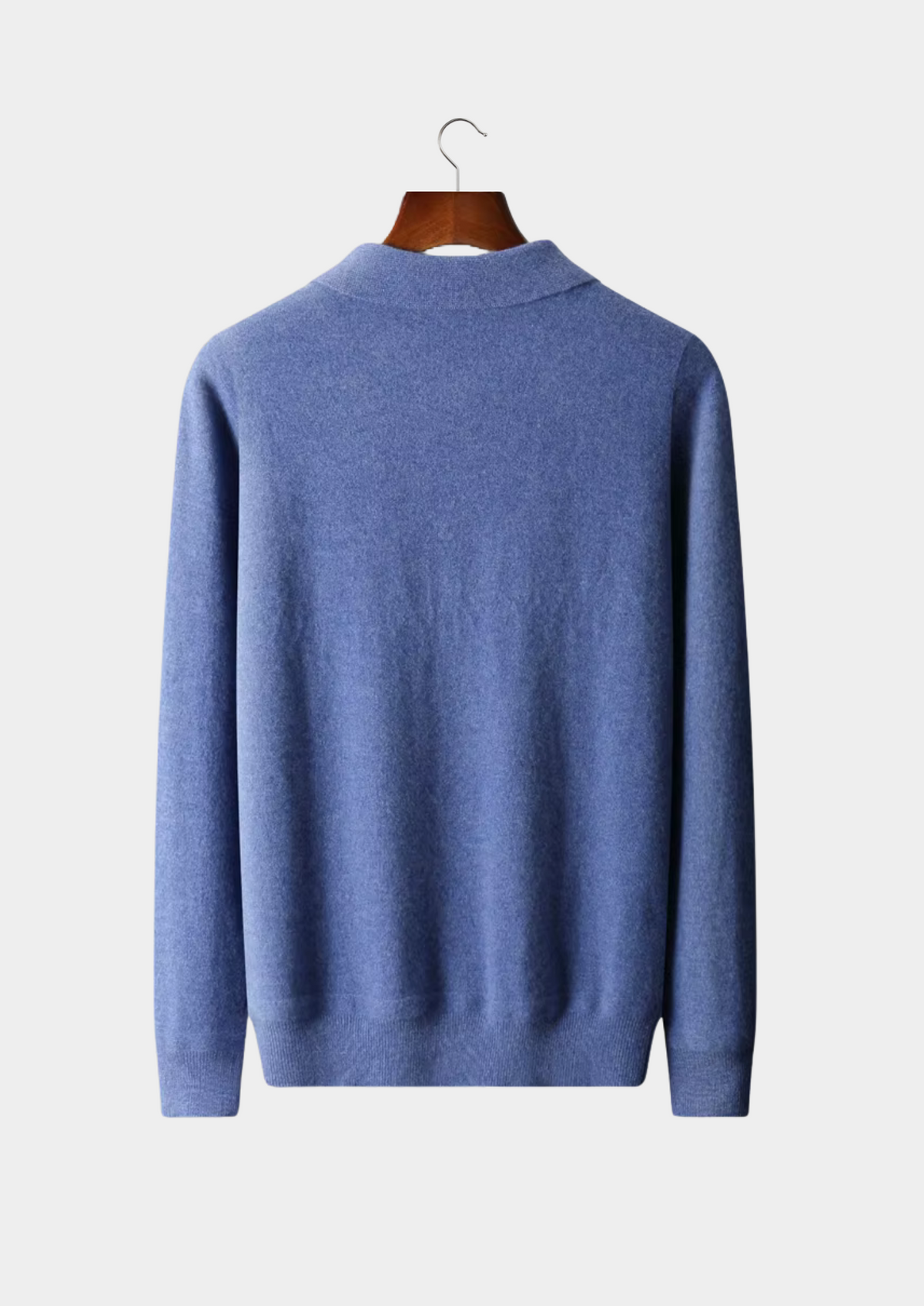 Pure Extra-Fine Merino Wool Half Zip Polo | Roccella