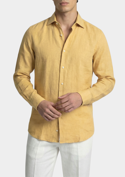 Portofino Coastal Shirt - Yellow | Roccella