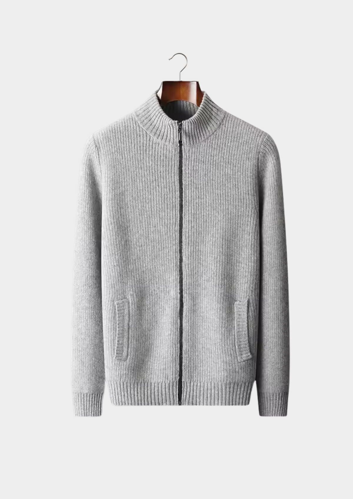 Pure Extra-Fine Merino Wool Ribbed Cardigan | Roccella