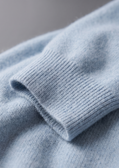 Pure Extra-Fine Merino Wool Light Blue Luzzo Set | Roccella