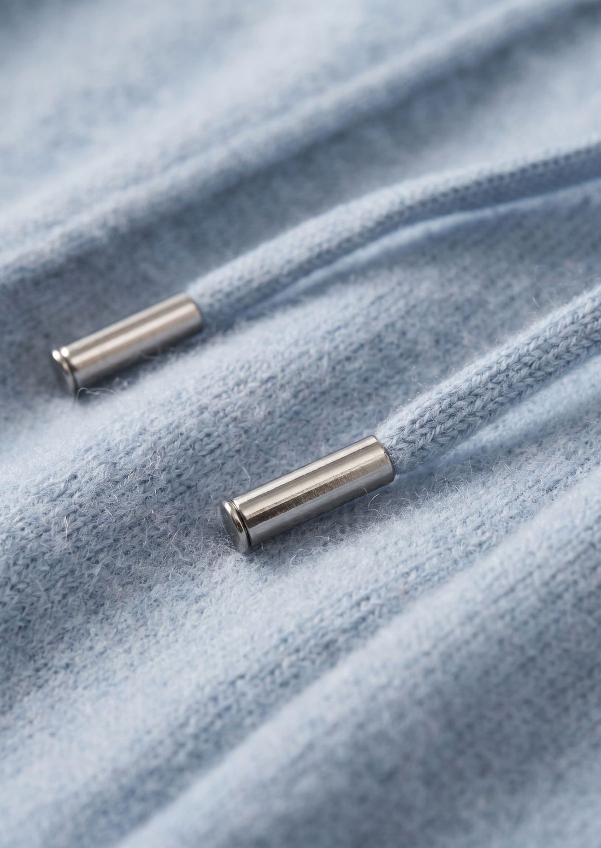 Pure Extra-Fine Merino Wool Light Blue Luzzo Set | Roccella
