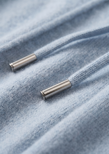 Pure Extra-Fine Merino Wool Light Blue Luzzo Set | Roccella