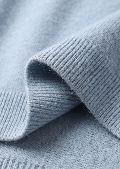 Pure Extra-Fine Merino Wool Light Blue Luzzo Set | Roccella