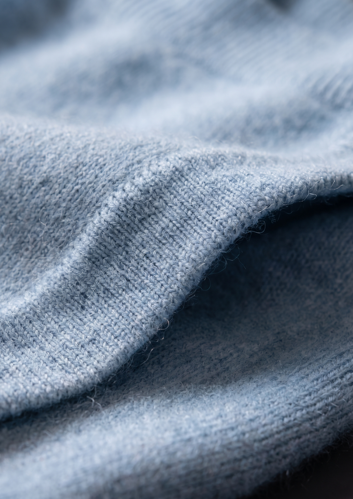 Pure Extra-Fine Merino Wool Light Blue Luzzo Set | Roccella