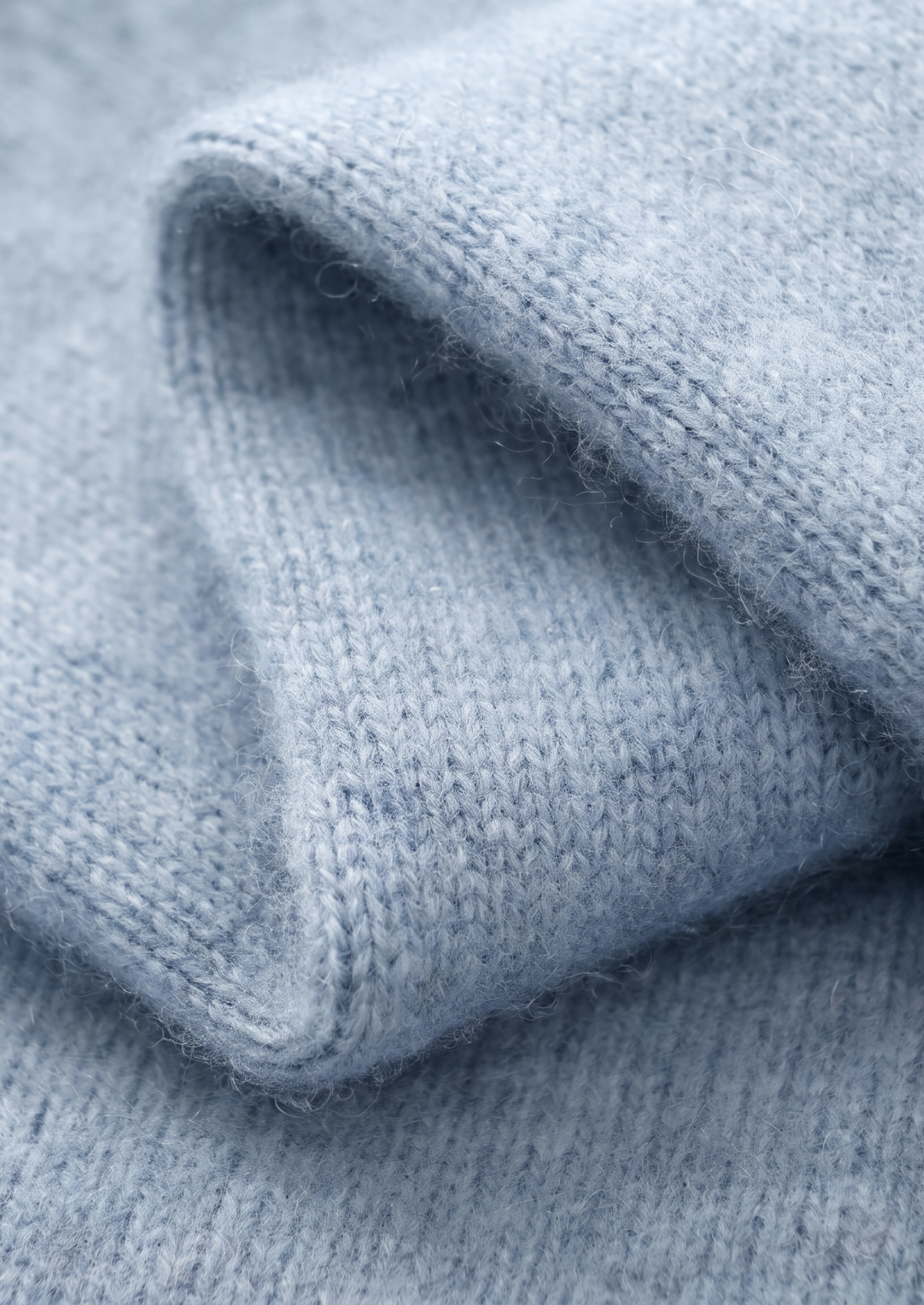 Pure Extra-Fine Merino Wool Light Blue Luzzo Set | Roccella