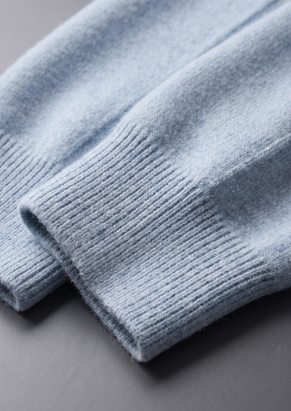Pure Extra-Fine Merino Wool Light Blue Luzzo Set | Roccella