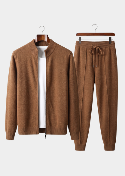 Pure Extra-Fine Merino Wool Caramel Luzzo Set | Roccella