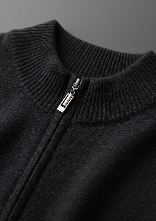 Pure Extra-Fine Merino Wool Black Luzzo Set | Roccella