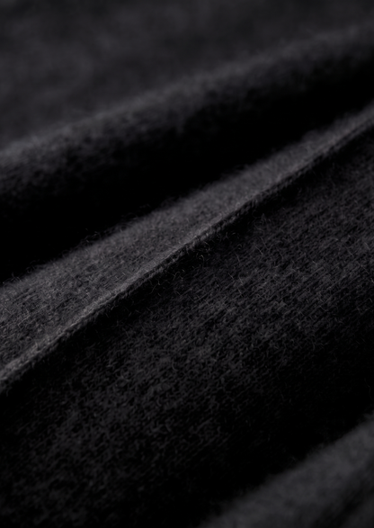Pure Extra-Fine Merino Wool Black Luzzo Set | Roccella