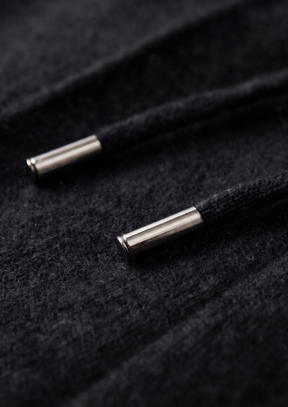 Pure Extra-Fine Merino Wool Black Luzzo Set | Roccella