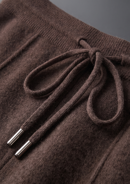 Pure Extra-Fine Merino Wool Dark Brown Luzzo Set | Roccella