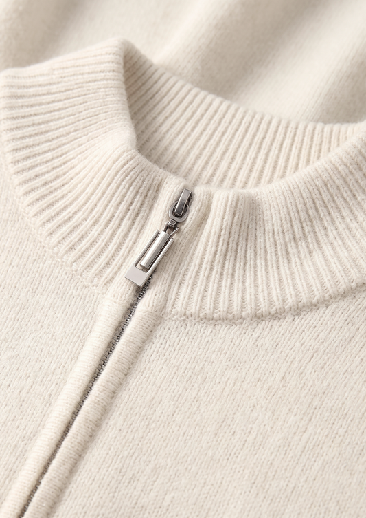 Pure Extra-Fine Merino Wool Cream White Luzzo Set | Roccella