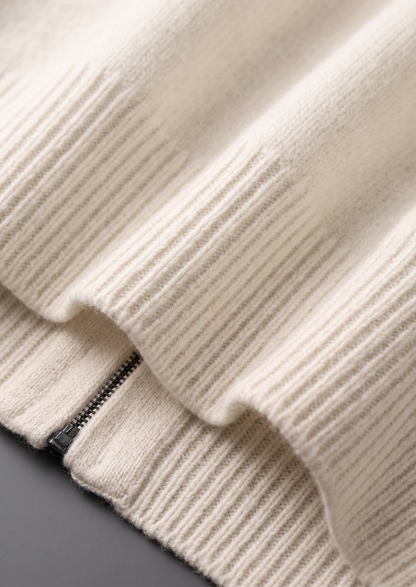 Pure Extra-Fine Merino Wool Cream White Luzzo Set | Roccella