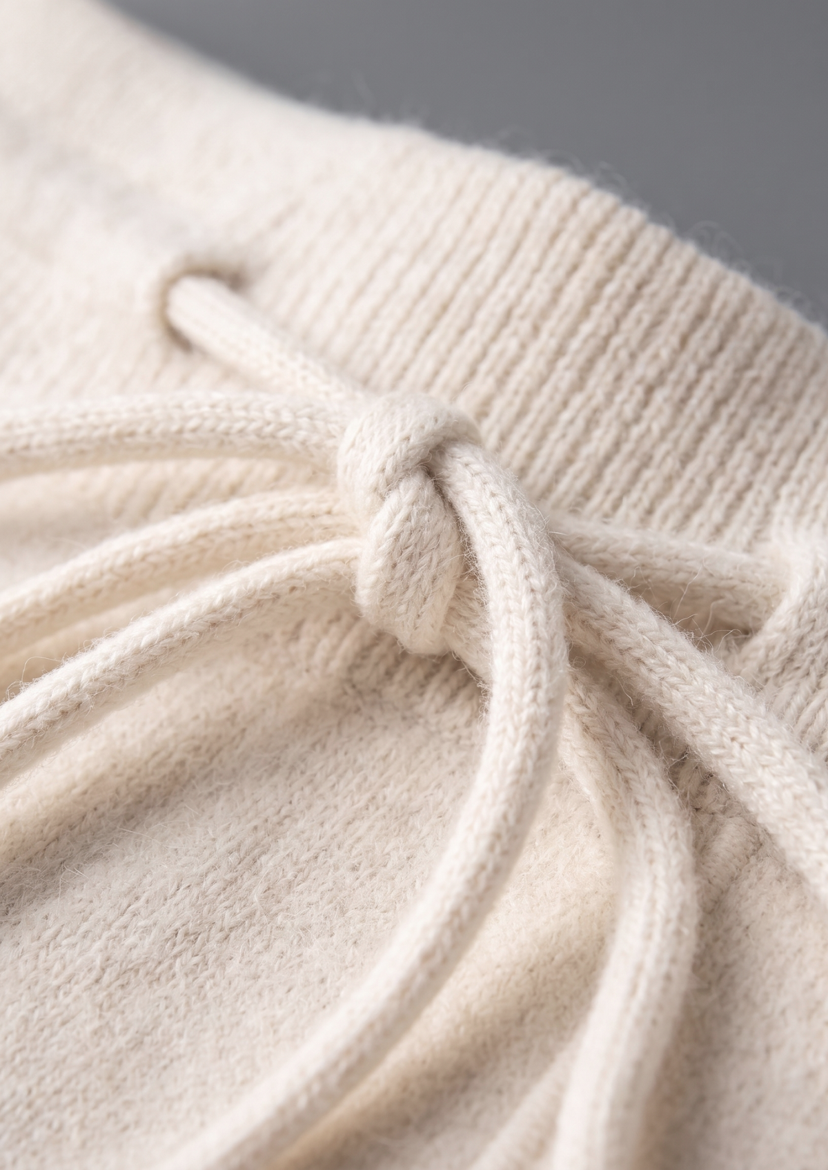 Pure Extra-Fine Merino Wool Cream White Luzzo Set | Roccella
