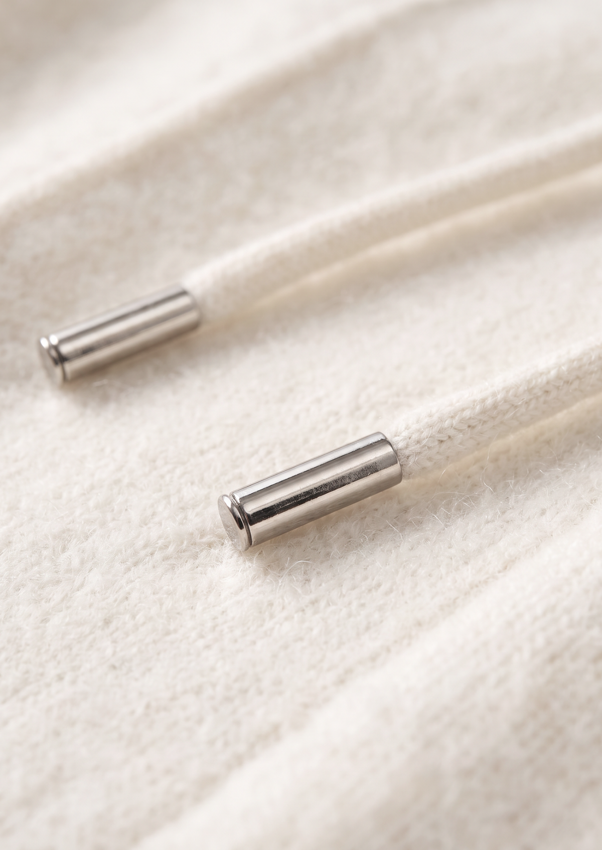 Pure Extra-Fine Merino Wool Cream White Luzzo Set | Roccella