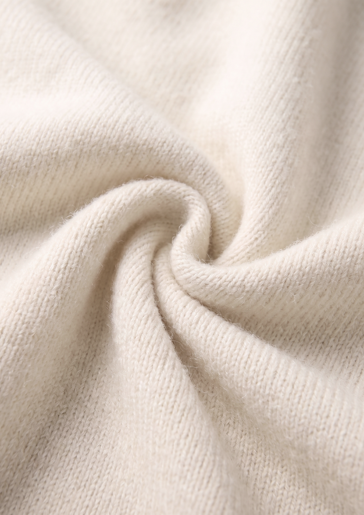 Pure Extra-Fine Merino Wool Cream White Luzzo Set | Roccella