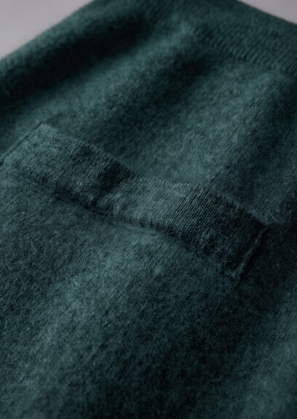 Pure Extra-Fine Merino Wool Sea Green Luzzo Set | Roccella