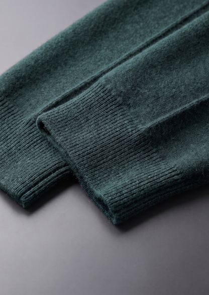 Pure Extra-Fine Merino Wool Sea Green Luzzo Set | Roccella
