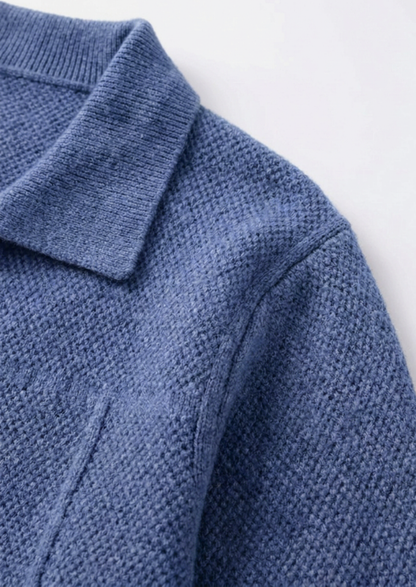 Pure Extra-Fine Merino Wool Button Overshirt | Roccella